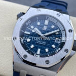 APF Factory Audemars Piguet Royal Oak Offshore Diver 15720ST.OO.A027CA.01 42mm Steel Rubber Strap Blue Dial