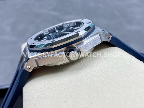 APF Factory Audemars Piguet Royal Oak Offshore Diver 15720ST.OO.A027CA.01 42mm Steel Rubber Strap Blue Dial
