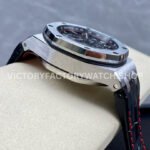 APF Factory Audemars Piguet Royal Oak Offshore Vam (1) APF Factory Audemars Piguet Royal Oak Offshore Vampire Chronograph 26470ST.OO.A101CR.01 42mm Steel Leather Strap Arabic Numerals Black Dial