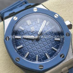 APP Factory Audemars Piguet Royal Oak Offshore 15605SK.OO.A350CA.01 43mm Steel Rubber Strap Gradient Blue Dial