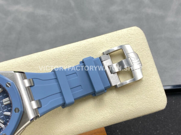APP Factory Audemars Piguet Royal Oak Offshore 15605SK.OO.A350CA.01 43mm Steel Rubber Strap Gradient Blue Dial