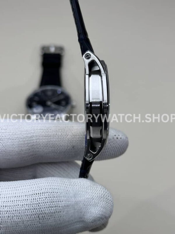 APS Factory Audemars Piguet Code 11.59 15210BC.OO.A002CR.01 Steel Leather Strap Arabic Numerals Blue Dial