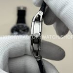 APS Factory Audemars Piguet Code 11.59 15210BC.OO.A002CR.01 Steel Leather Strap Arabic Numerals Blue Dial