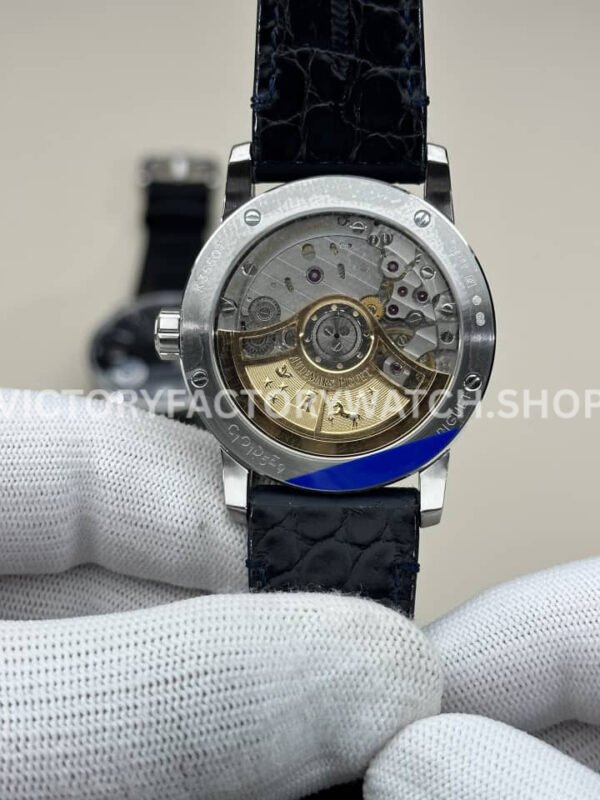 APS Factory Audemars Piguet Code 11.59 15210BC.OO.A002CR.01 Steel Leather Strap Arabic Numerals Blue Dial