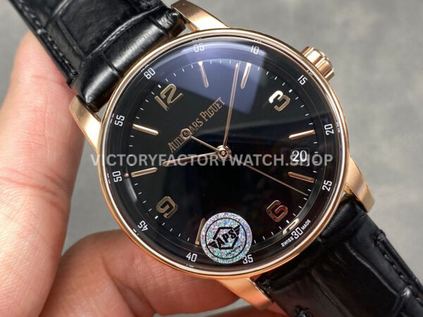 APS Factory Audemars Piguet Code 11.59 15210OR.OO.A002CR.01 41mm Steel Leather Strap Arabic Numerals Black Dial (9) APS Factory Audemars Piguet Code 11.59 15210OR.OO.A002CR.01 41mm Steel Leather Strap Arabic Numerals Black Dial Brand : Audemars Piguet