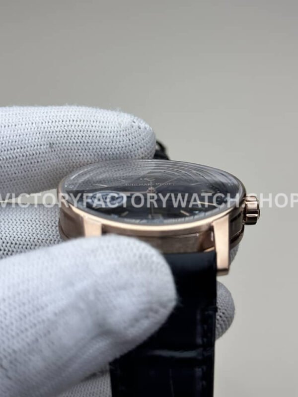 APS Factory Audemars Piguet Code 11.59 15210OR.OO.A028CR.01 41mm Rose Gold Leather Strap Arabic Numerals Blue Dial