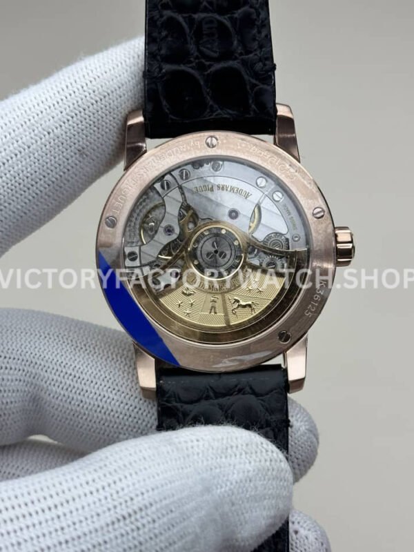APS Factory Audemars Piguet Code 11.59 15210OR.OO.A028CR.01 41mm Rose Gold Leather Strap Arabic Numerals Blue Dial
