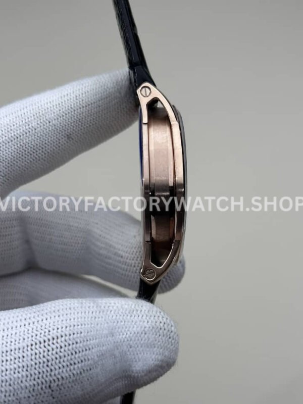 APS Factory Audemars Piguet Code 11.59 15210OR.OO.A028CR.01 41mm Rose Gold Leather Strap Arabic Numerals Blue Dial