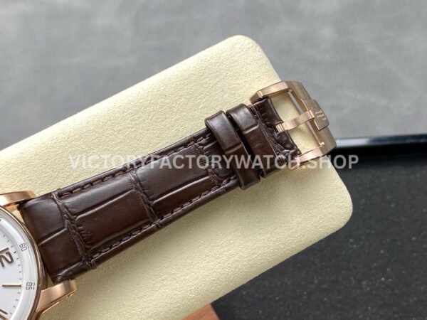 APS Factory Audemars Piguet Code 11.59 15210OR.OO.A099CR.01 41mm Rose Gold Leather Strap Arabic Numerals White Dial