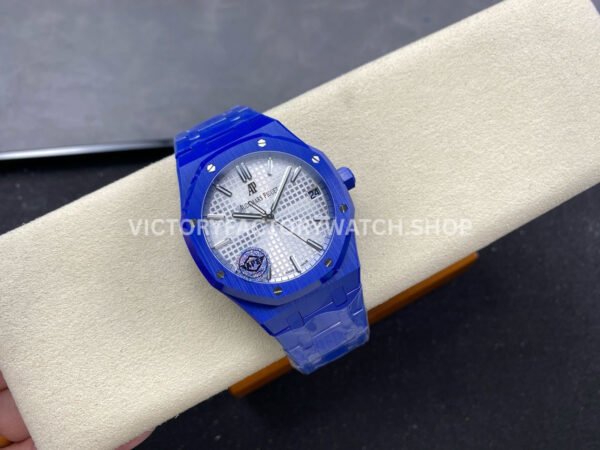 APS Factory Audemars Piguet Royal Oak 15500 41mm Full Blue Ceramic Silver Dial