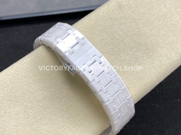 APS Factory Audemars Piguet Royal Oak 15500 41mm Full White Ceramic Black Dial