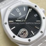 APS Factory Audemars Piguet Royal Oak 15500 41mm Full White Ceramic Black Dial