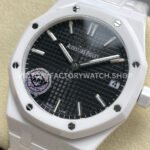 APS Factory Audemars Piguet Royal Oak 15500 41mm Full White Ceramic Black Dial