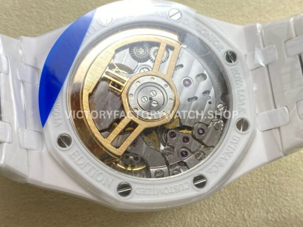 APS Factory Audemars Piguet Royal Oak 15500 41mm Full White Ceramic Black Dial