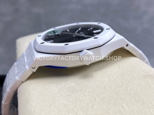 APS Factory Audemars Piguet Royal Oak 15500 41mm Full White Ceramic Black Dial