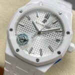APS Factory Audemars Piguet Royal Oak 15500 41mm Full White Ceramic Silver Dial