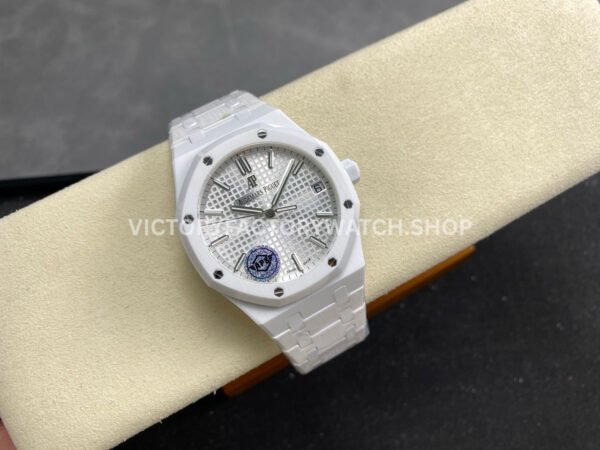 APS Factory Audemars Piguet Royal Oak 15500 41mm Full White Ceramic Silver Dial