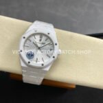 APS Factory Audemars Piguet Royal Oak 15500 41mm Full White Ceramic Silver Dial