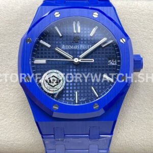 APS 15500 blue ceramic blue dial royal oak