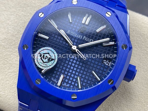 APS Factory Audemars Piguet Royal Oak 15500 Full Blue Ceramic Blue Dial