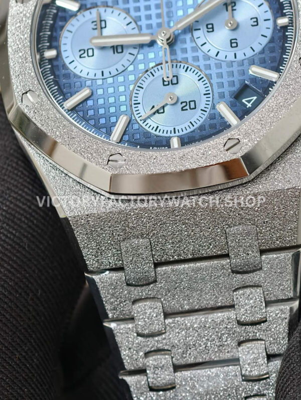 APS Factory Audemars Piguet Royal Oak Chronograph 26240BC.GG.1324BC.01 41mm White Gol ( APS Factory Audemars Piguet Royal Oak Chronograph 26240BC.GG.1324BC.01 41mm White Gold Ice Blue Dial