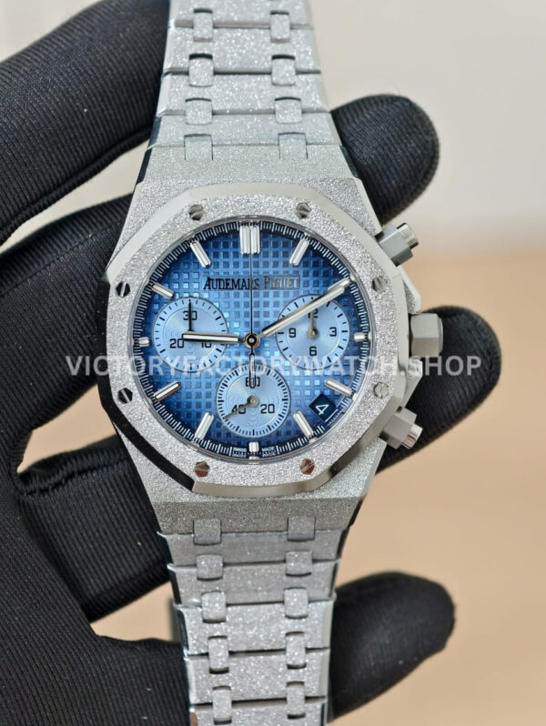APS Factory Audemars Piguet Royal Oak Chronograph 26240BC.GG.1324BC.01 41mm White Gol ( (3) APS 26240BC ice blue dial