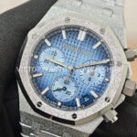 APS Factory Audemars Piguet Royal Oak Chronograph 26240BC.GG.1324BC.01 41mm White Gol ( (4) APS Factory Audemars Piguet Royal Oak Chronograph 26240BC.GG.1324BC.01 41mm White Gold Ice Blue Dial