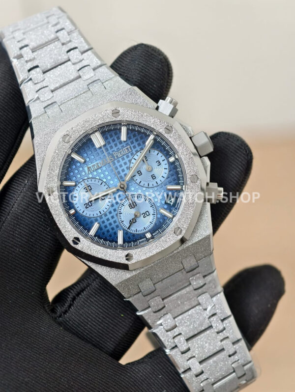 APS Factory Audemars Piguet Royal Oak Chronograph 26240BC.GG.1324BC.01 41mm White Gol ( (5) APS Factory Audemars Piguet Royal Oak Chronograph 26240BC.GG.1324BC.01 41mm White Gold Ice Blue Dial