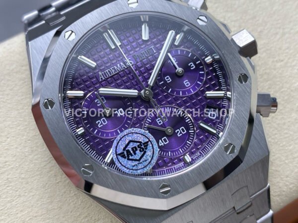 APS Factory Audemars Piguet Royal Oak Chronograph 26240BC.OO.1320BC.01 41mm Full Steel Purple Dial