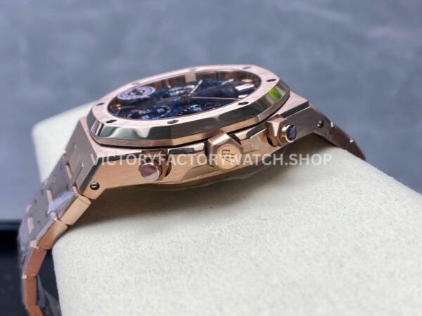 APS Factory Audemars Piguet Royal Oak Chronograph 26240OR.OO.1320OR.01 41mm Full (7) PS Factory Audemars Piguet Royal Oak Chronograph 26240OR.OO.1320OR.01 41mm Full Rose Gold Blue Dial