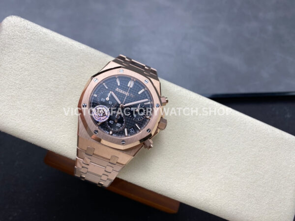 APS Factory Audemars Piguet Royal Oak Chronograph 26240OR.OO.1320OR.02 41mm Full (3) APS Factory Audemars Piguet Royal Oak Chronograph 26240OR.OO.1320OR.02 41mm Full Rose Gold Black Dial
