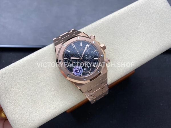APS Factory Audemars Piguet Royal Oak Chronograph 26240OR.OO.1320OR.02 41mm Full (6) APS Factory Audemars Piguet Royal Oak Chronograph 26240OR.OO.1320OR.02 41mm Full Rose Gold Black Dial