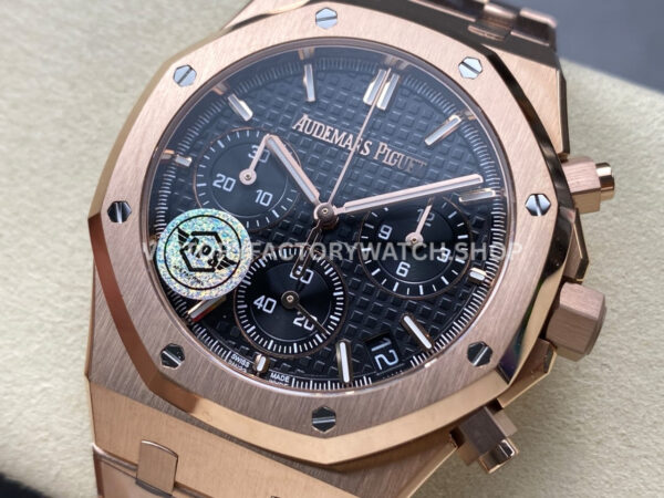 APS Factory Audemars Piguet Royal Oak Chronograph 26240OR.OO.1320OR.02 41mm Full (7) APS Factory Audemars Piguet Royal Oak Chronograph 26240OR.OO.1320OR.02 41mm Full Rose Gold Black Dial