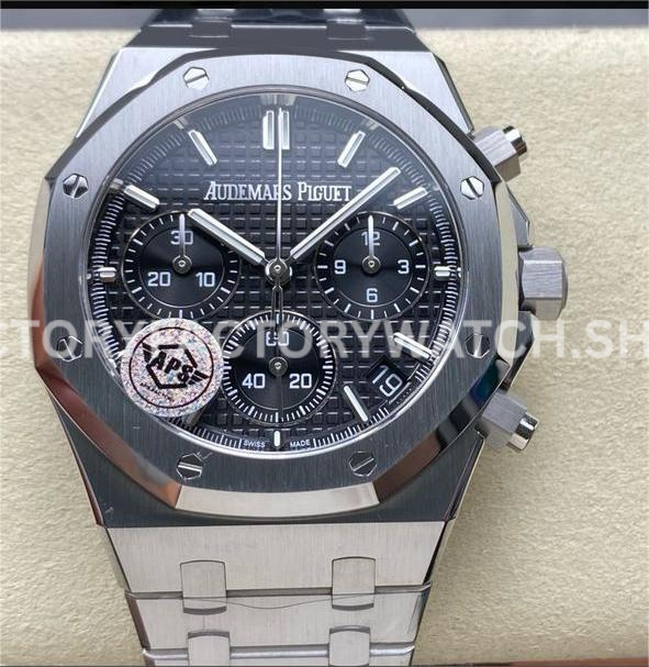APS Factory Audemars Piguet Royal Oak Chronograph 26240ST.OO.1320ST.06 41mm Full Ste (5) APS 26240ST black dial royal oak