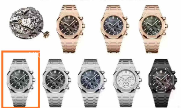 APS Factory Audemars Piguet Royal Oak Chronograph 26240ST.OO.1320ST.08 41mm Full Ste (6) APS Factory Audemars Piguet Royal Oak Chronograph 26240ST.OO.1320ST.08 41mm Full Steel Green Dial