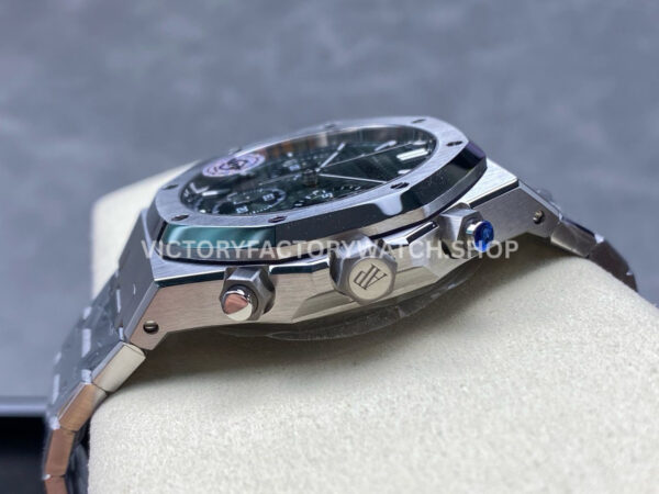APS Factory Audemars Piguet Royal Oak Chronograph 26240ST.OO.1320ST.08 41mm Full Ste (8) APS Factory Audemars Piguet Royal Oak Chronograph 26240ST.OO.1320ST.08 41mm Full Steel Green Dial