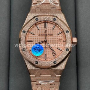 APS 15454 rose gold dial frosted
