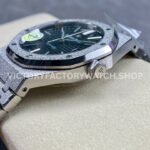 APS Factory Audemars Piguet Royal Oak Frosted Selfwinding 15410 41mm Full Frosted Steel Black Dial