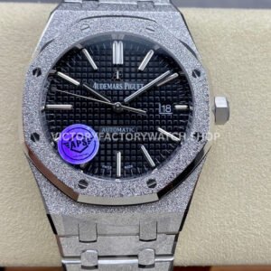 APS Royal Oak 15410 frosted black dial