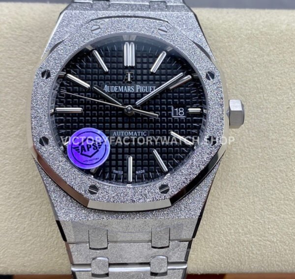 APS Royal Oak 15410 frosted black dial