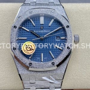 APS Royal Oak 15410 blue frosted dial