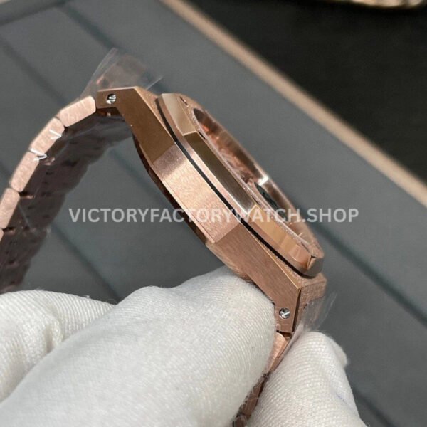 APS Factory Audemars Piguet Royal Oak Frosted Selfwinding 15454OR.GG.1259OR.03 37mm Full Frosted Rose Gold Rose Gold Dial