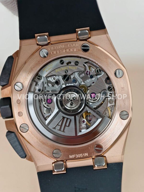 APS Factory Audemars Piguet Royal Oak Offshore Chronograph 26420RO.OO.A002CA.01 43mm Rose Gold Rubber Strap Black Dial
