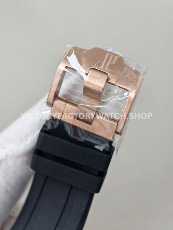 APS Factory Audemars Piguet Royal Oak Offshore Chronograph 26420RO.OO.A002CA.01 43mm Rose Gold Rubber Strap Black Dial