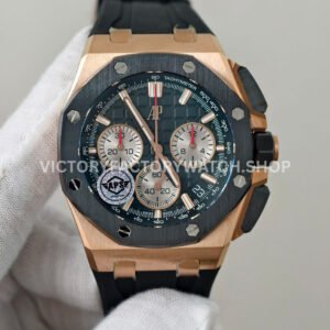 APS 26420RO rose gold black dial offshore