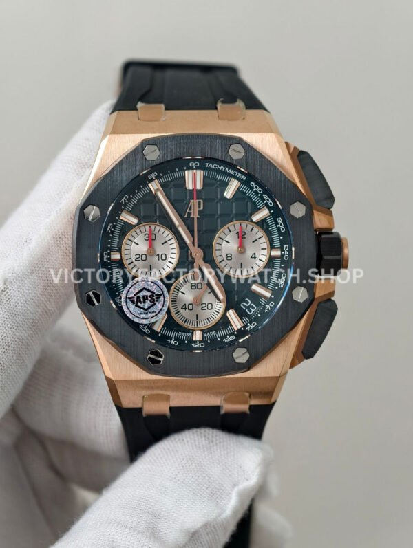 APS 26420RO rose gold black dial offshore