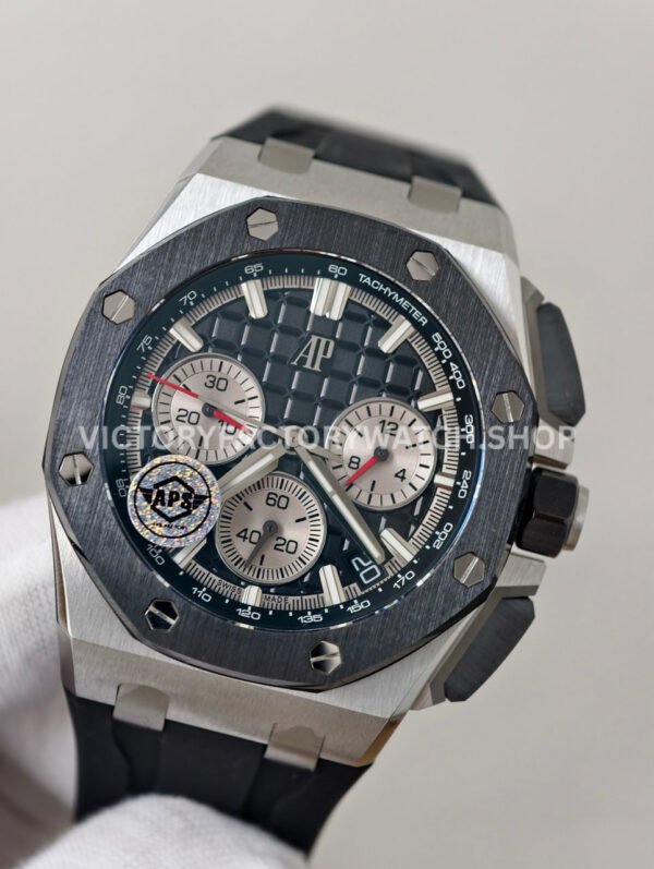APS Factory Audemars Piguet Royal Oak Offshore Chronograph 26420SO.OO.A002CA.01 43mm Steel Rubber Strap Black Dial