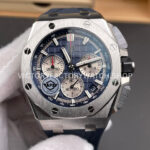APS Factory Audemars Piguet Royal Oak Offshore Chronograph 26420TI.OO.A027CA.01 43mm Rubber Strap Blue Dial (2) APS Factory Audemars Piguet Royal Oak Offshore Chronograph 26420TI.OO.A027CA.01 43mm Rubber Strap Blue Dial