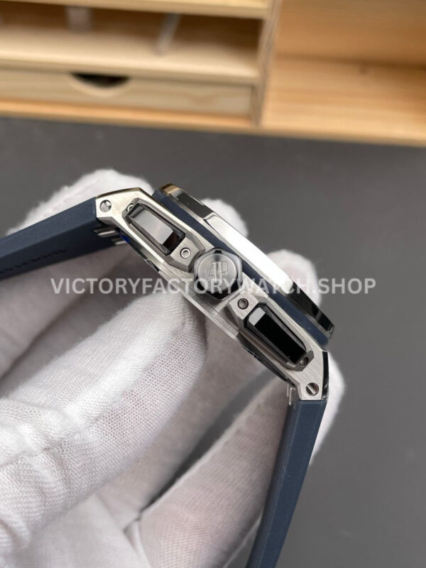APS Factory Audemars Piguet Royal Oak Offshore Chronograph 26420TI.OO.A027CA.01 43mm Rubber Strap Blue Dial (3) APS Factory Audemars Piguet Royal Oak Offshore Chronograph 26420TI.OO.A027CA.01 43mm Rubber Strap Blue Dial
