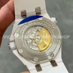 APS Factory Audemars Piguet Royal Oak Offshore Diver 15707CB.OO.A010CA.01 42mm White Ceramics Rubber Strap Silver Dial